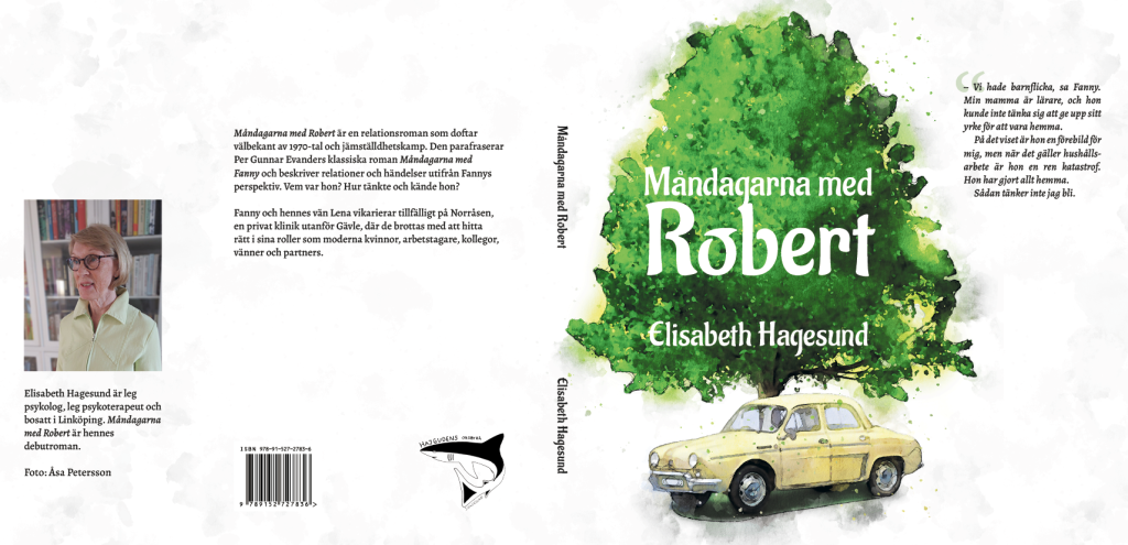mmr-omslag "Måndagarna med Robert", Hajgudens ordbyrå 2022, omslag