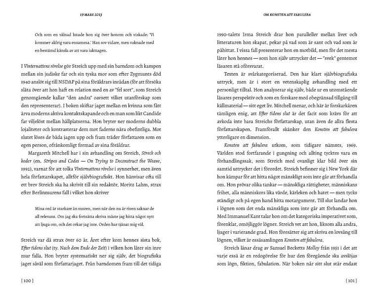 odor100-101 "Om drömmar och rastlöshet", 2021, sid 100-101